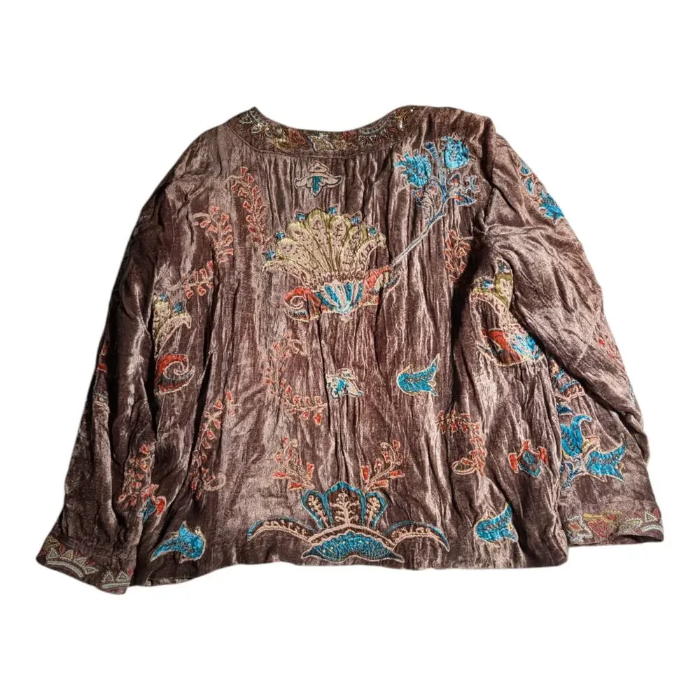 Vintage brown velvet